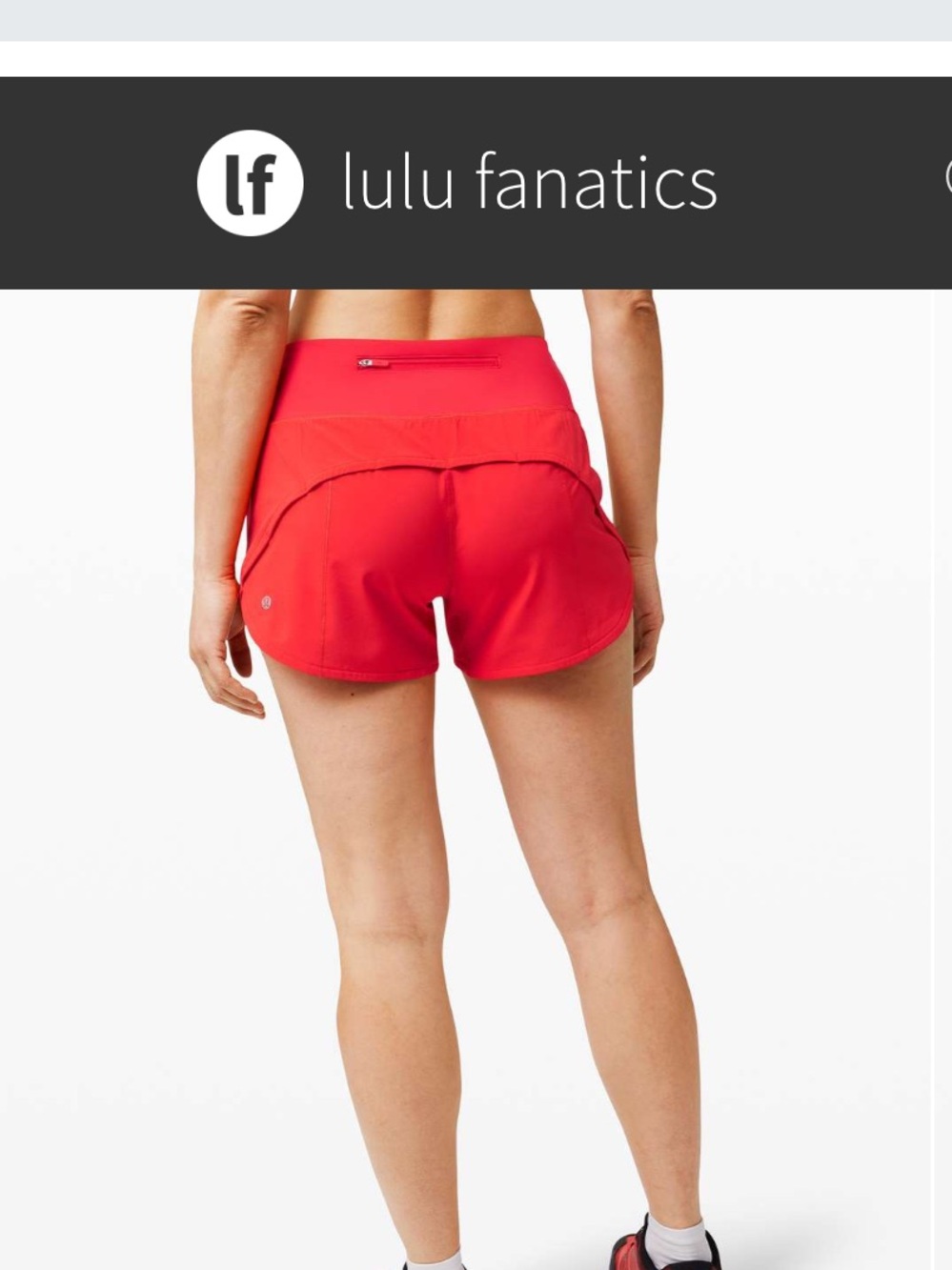NWT Lululemon Speed Up Short 4" Updated Fit Sz 10 Long Carnation Red